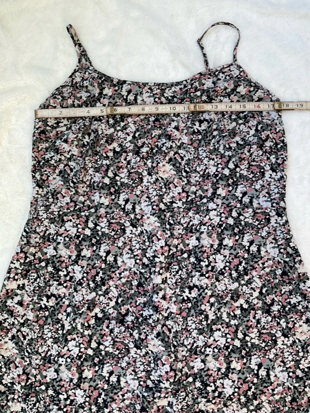 Abercrombie & Fitch Women's Floral Straps Sleeveless Maxi Dress Slit Stretch XLT